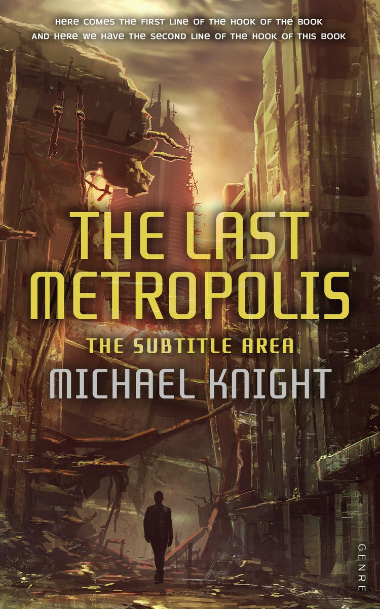 2D view of Premade Apocalyptica Book Cover - Saddle