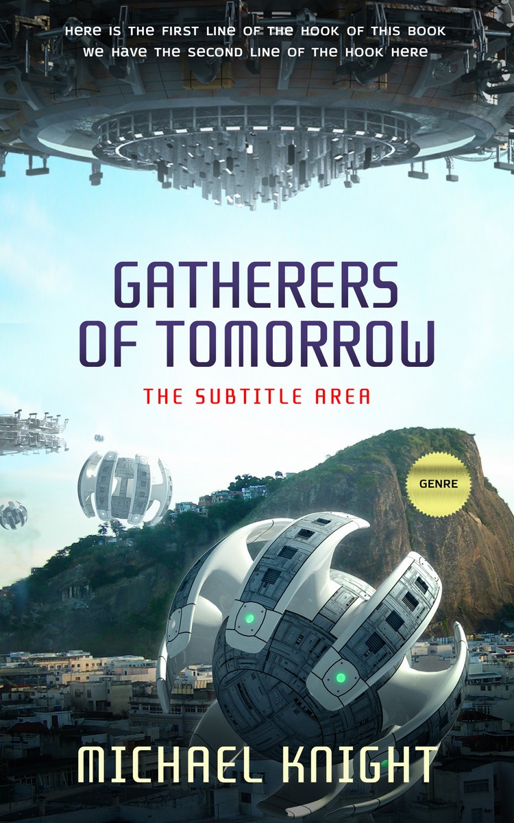 2D view of Premade Science Fiction Book Cover - Iceberg