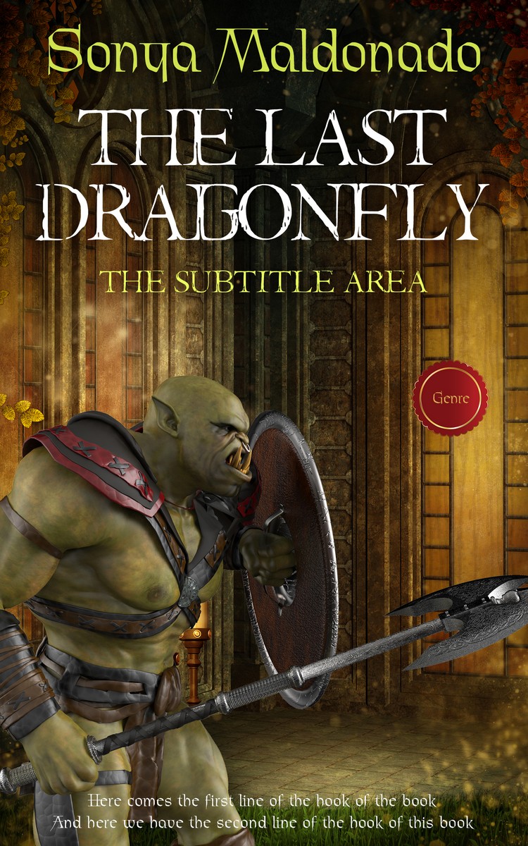 2D view of Premade Romance Book Cover - Black Marlin