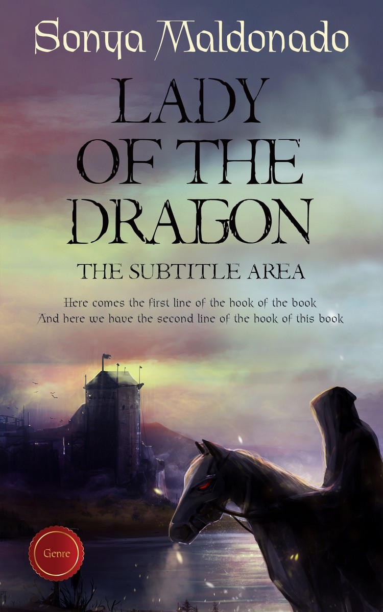 2D view of Premade Fantasy Book Cover - Ship Gray