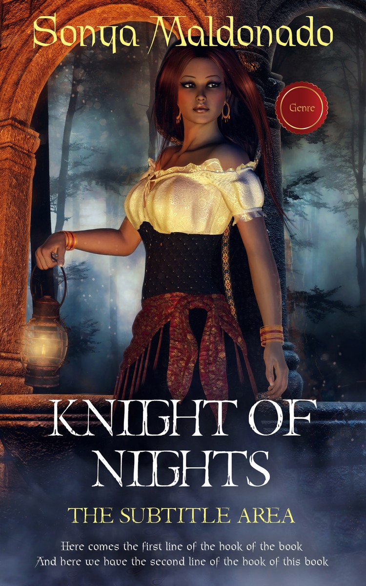 2D view of Premade Fantasy Book Cover - Charade