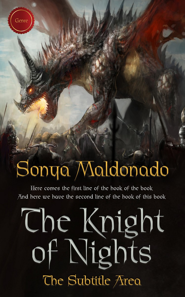 2D view of Premade Fantasy Book Cover - Malta