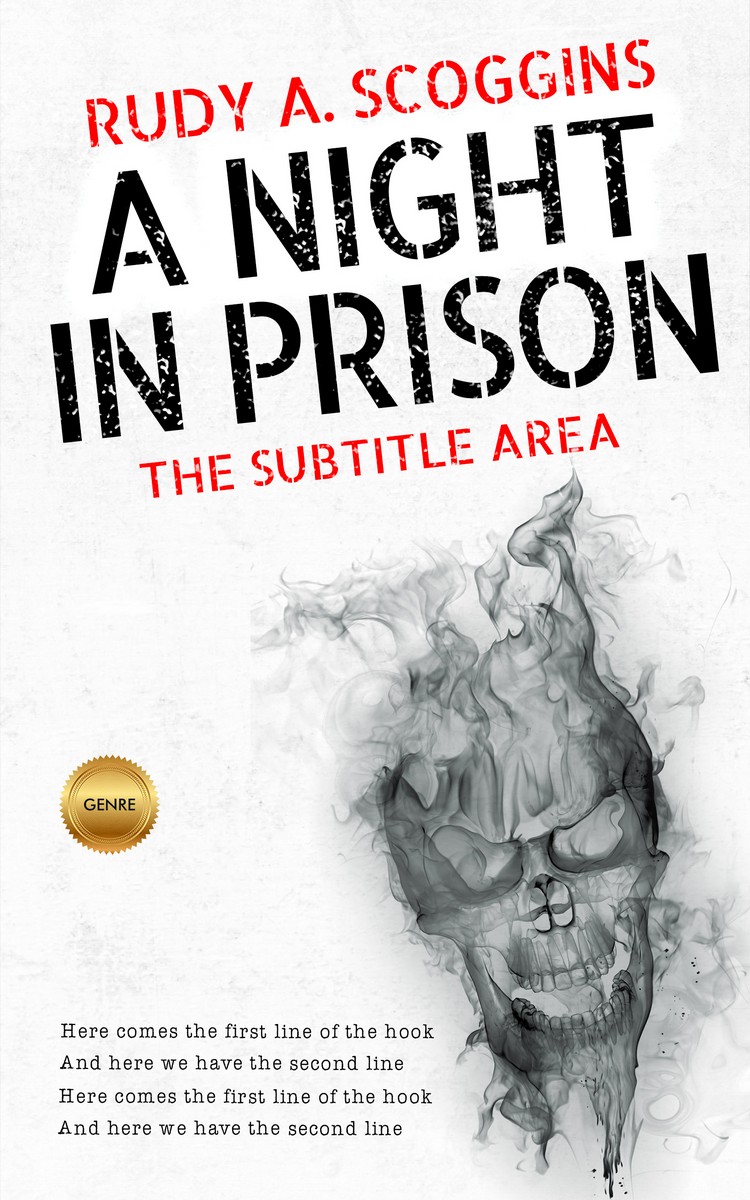 2D view of Premade Horror Book Cover - Outer Space