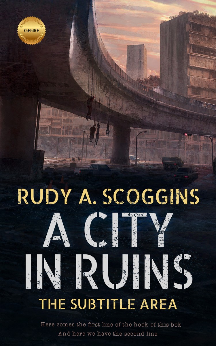 2D view of Premade Apocalyptica Book Cover - Rodeo Dust