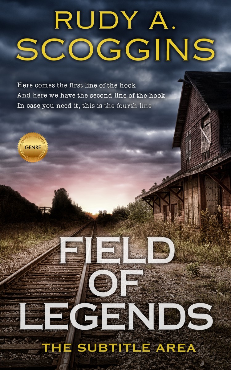 2D view of Premade Mystery & Thriller & Suspense Book Cover - Thunder