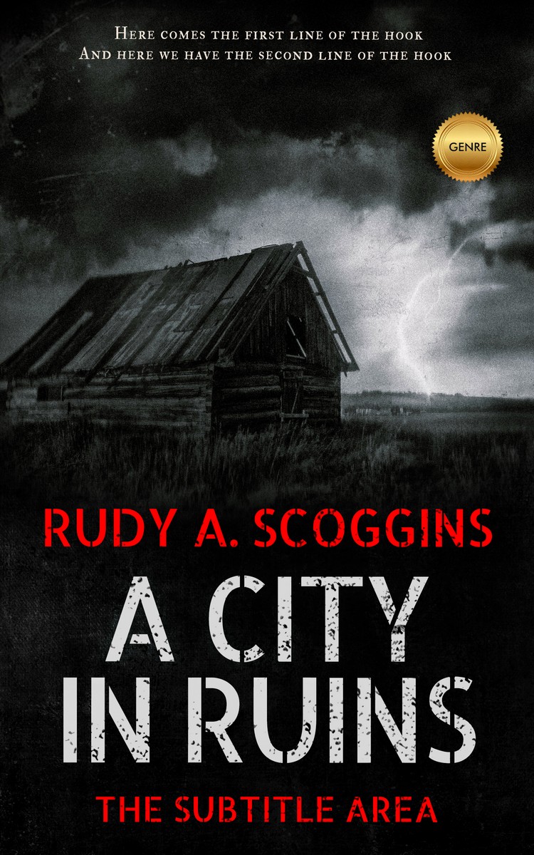 2D view of Premade Apocalyptica Book Cover - Heavy Metal