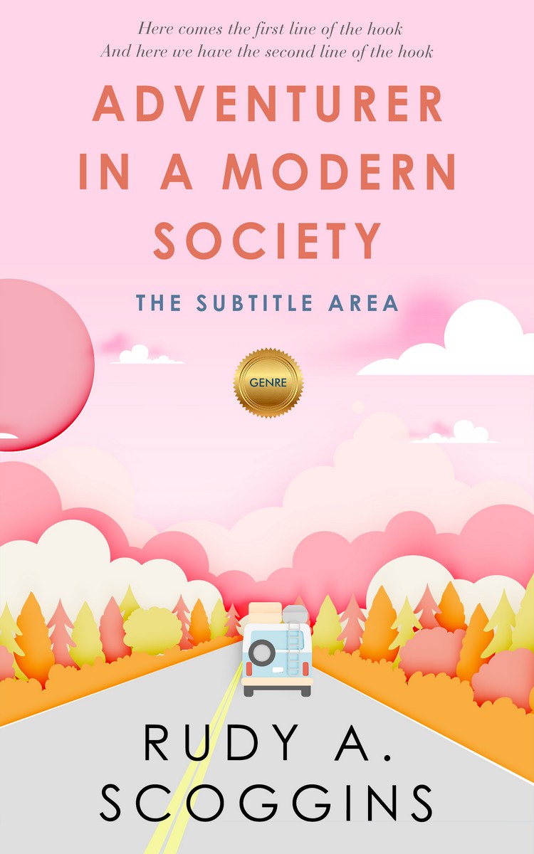 2D view of Premade Travel Book Cover - Vanilla Ice