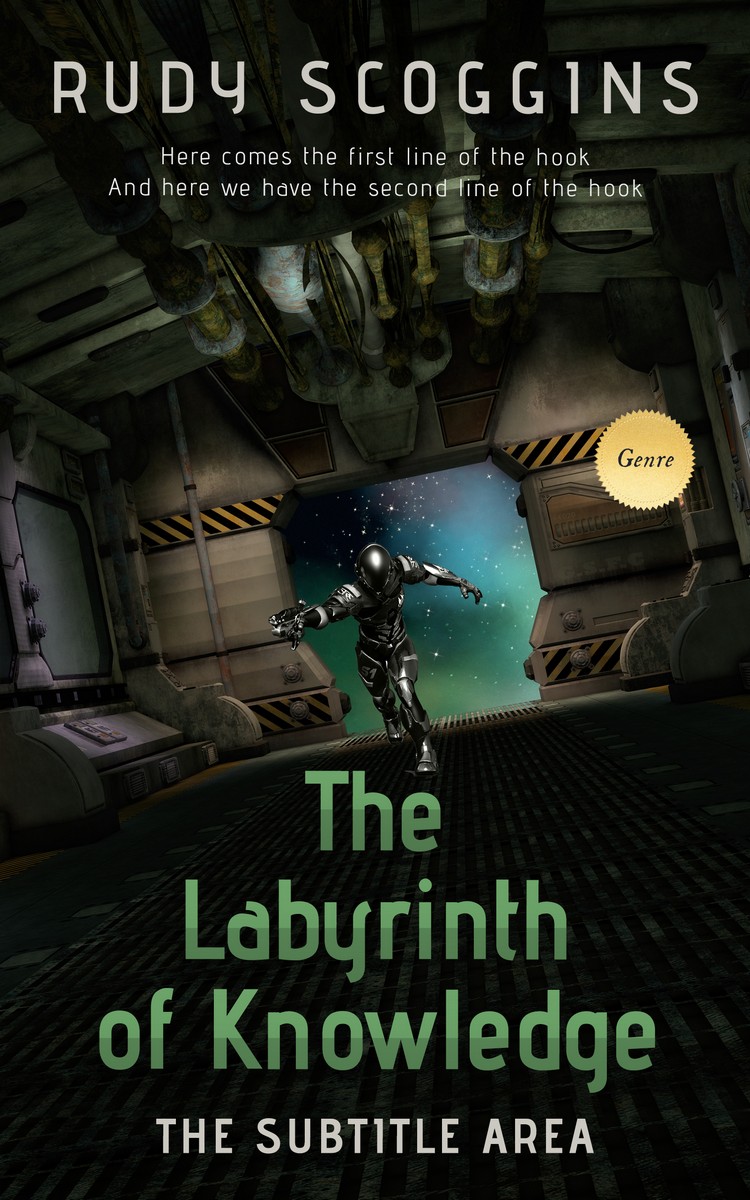 2D view of Premade Science Fiction Book Cover - Rangoon Green