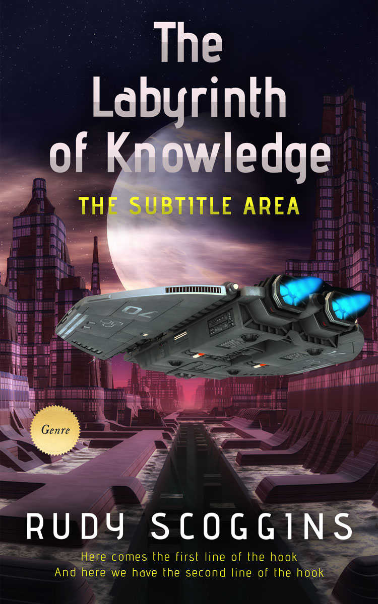 2D view of Premade Science Fiction Book Cover - Bastille