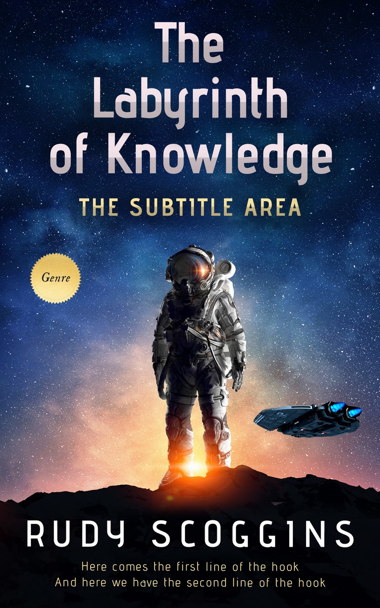 2D view of Premade Science Fiction Book Cover - Eunry