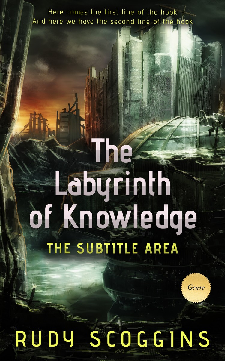 2D view of Premade Apocalyptica Book Cover - Chino