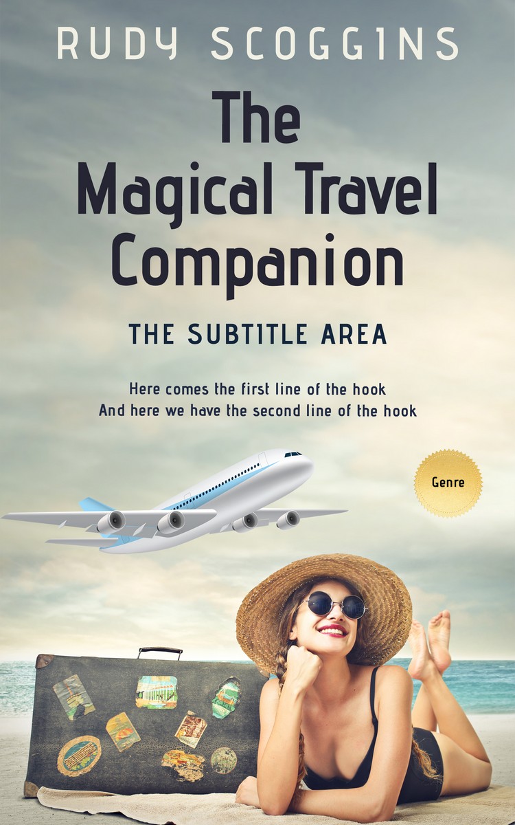2D view of Premade Travel Book Cover - Kangaroo