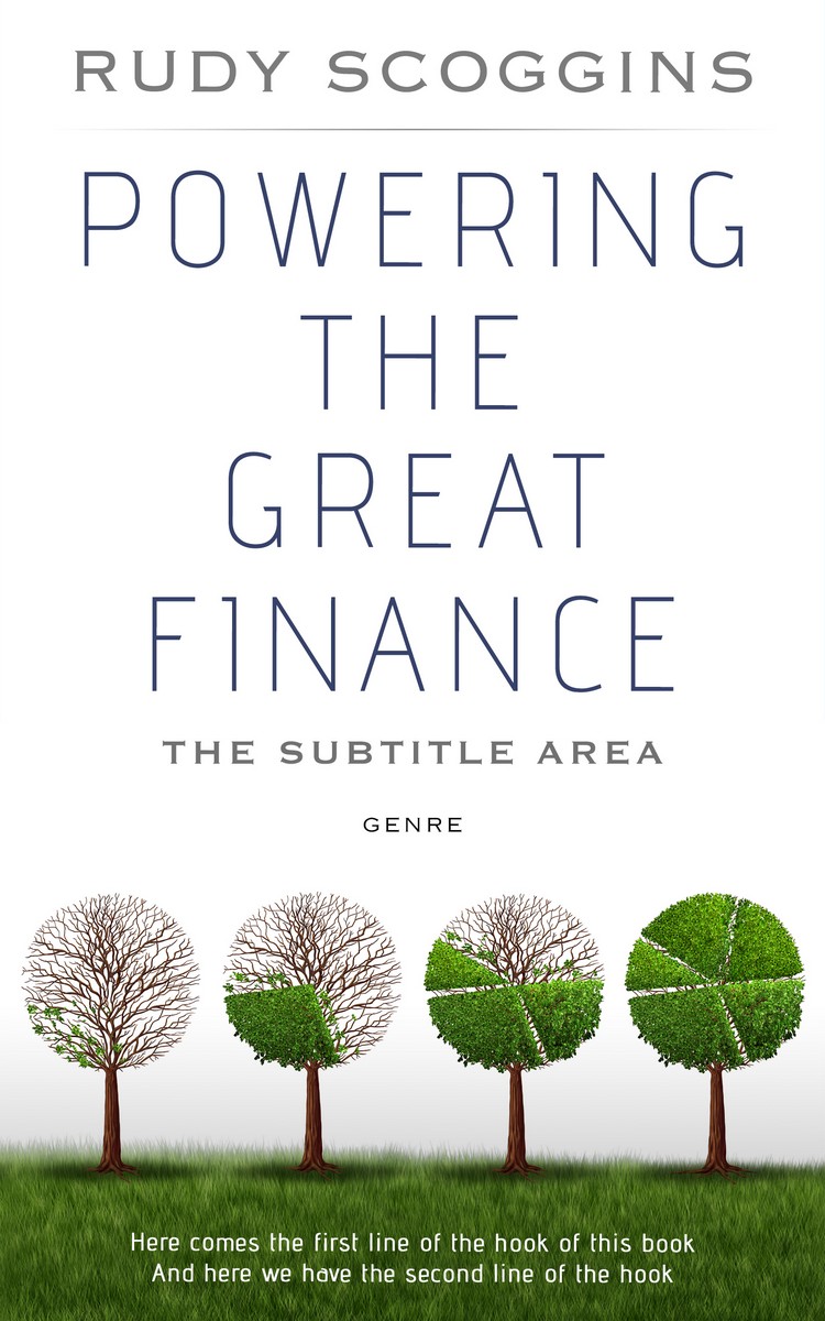 2D view of Premade Business Book Cover - Woodland