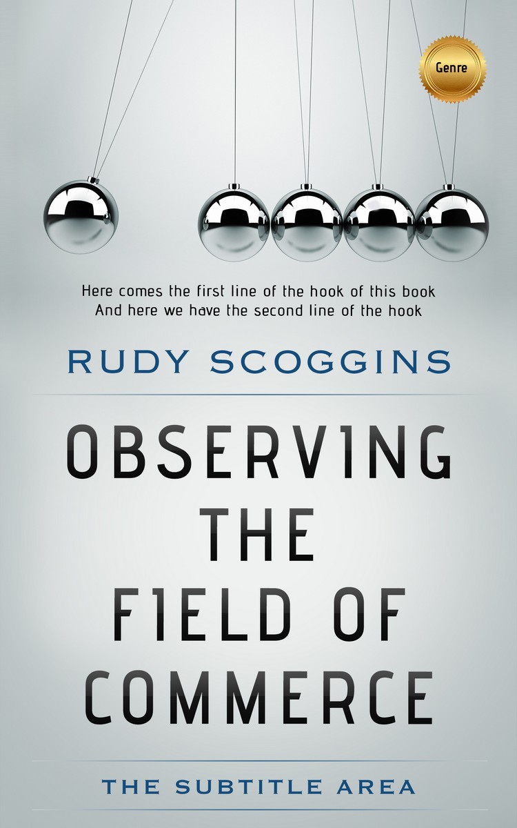 2D view of Premade Business Book Cover - Iron