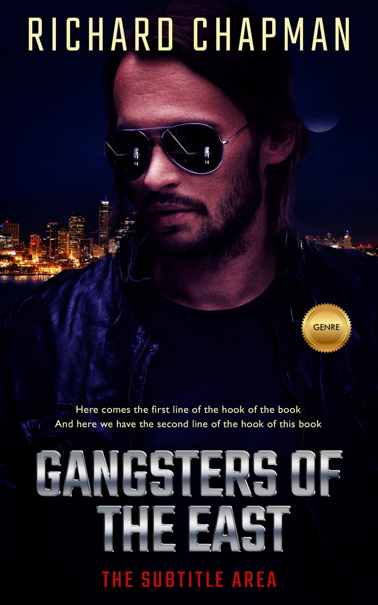 2D view of Premade Teen & Young Adult Book Cover - Ebony