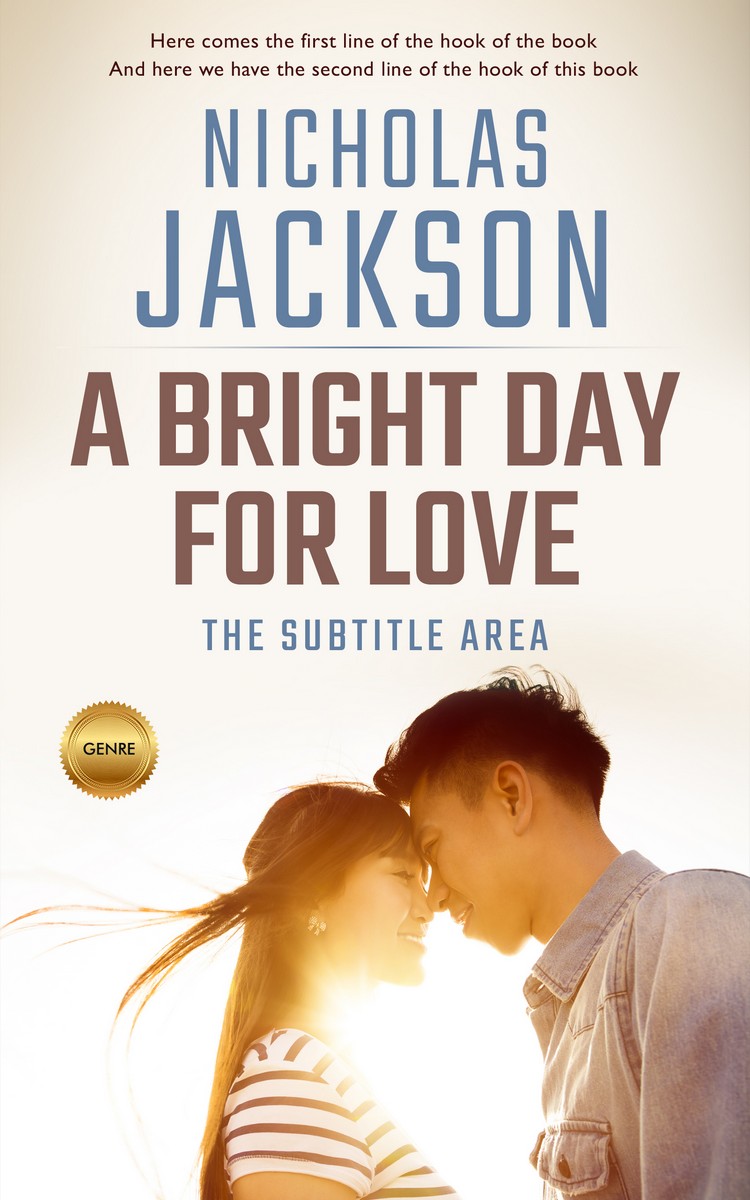 2D view of Premade Romance Book Cover - Merino