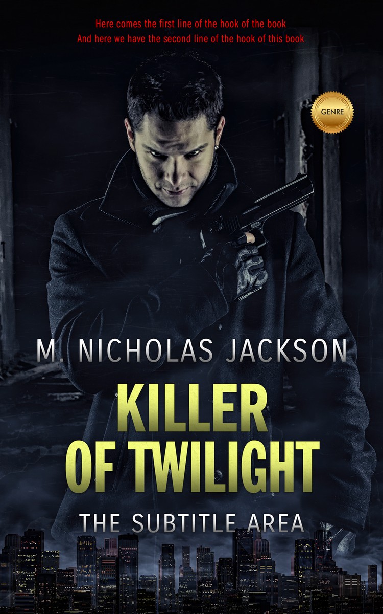 2D view of Premade Action & Adventure Book Cover - Bunker