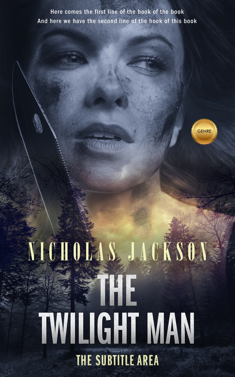 2D view of Premade Mystery & Thriller & Suspense Book Cover - Charade