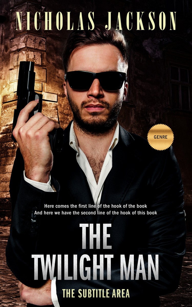 2D view of Premade Mystery & Thriller & Suspense Book Cover - Night Rider