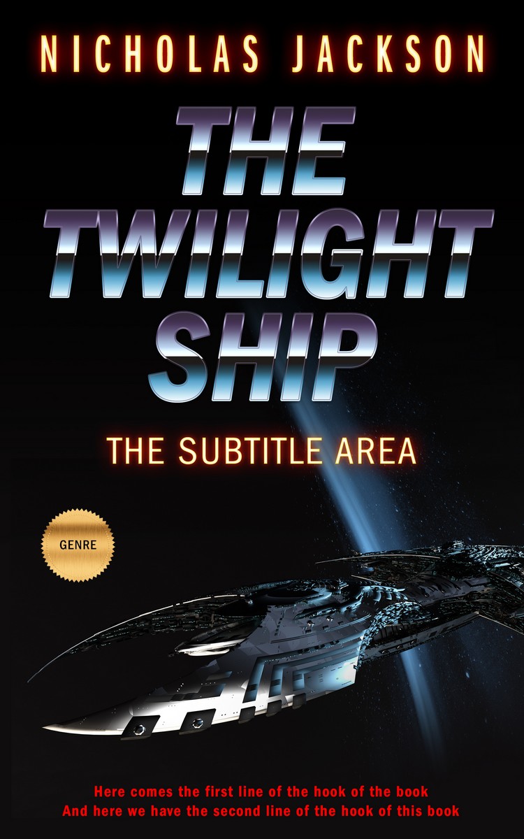 2D view of Premade Science Fiction Book Cover - Woodsmoke