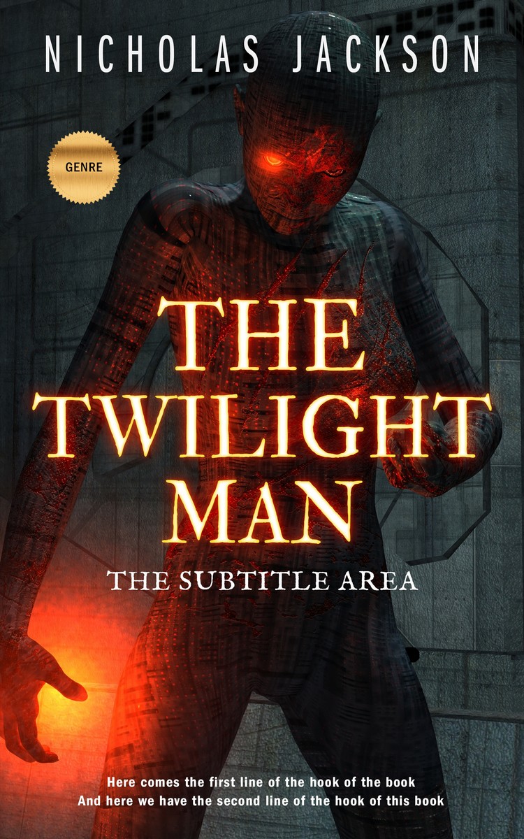 2D view of Premade Science Fiction Book Cover - Mine Shaft