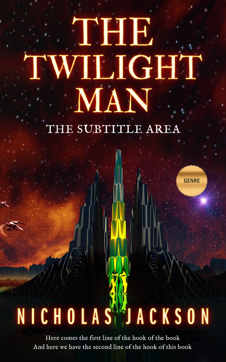 2D view of Night Rider #2669 - Premade Science Fiction Book Cover