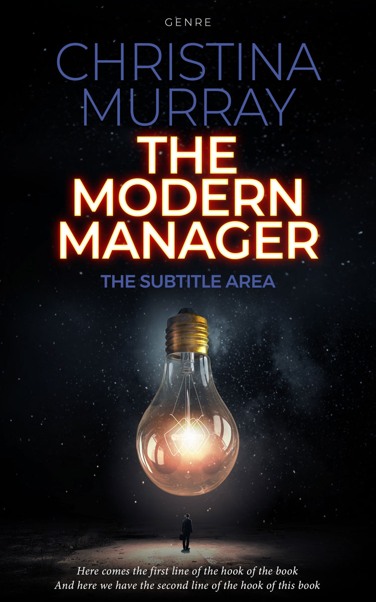 2D view of Premade Business Book Cover - Woodsmoke