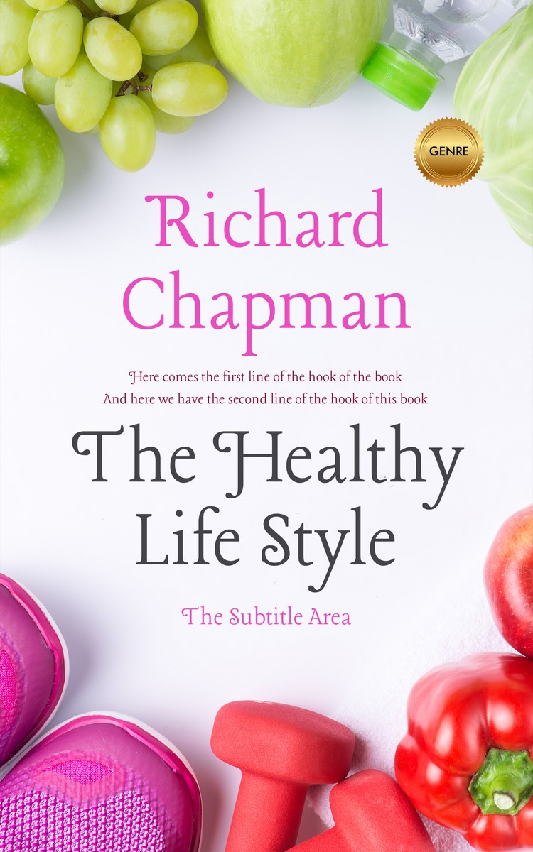 2D view of Premade Health & Dieting & Fitness Book Cover - Ebb