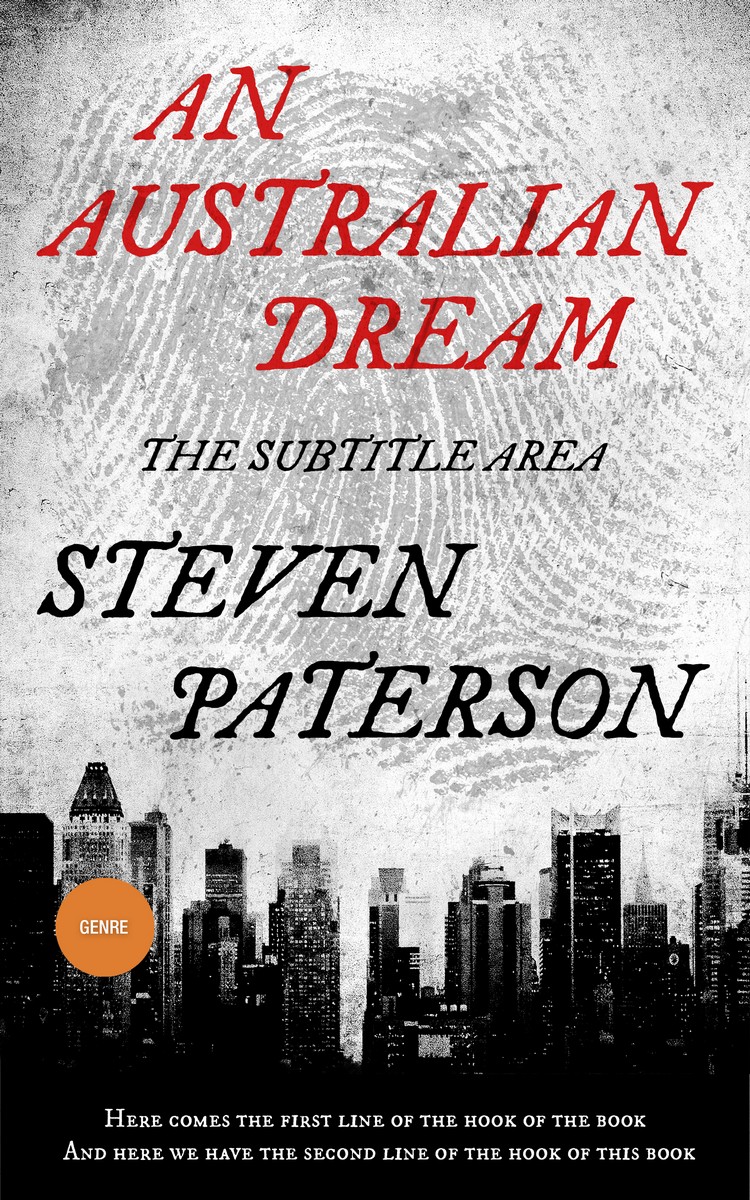 2D view of Premade Mystery & Thriller & Suspense Book Cover - Cod Gray