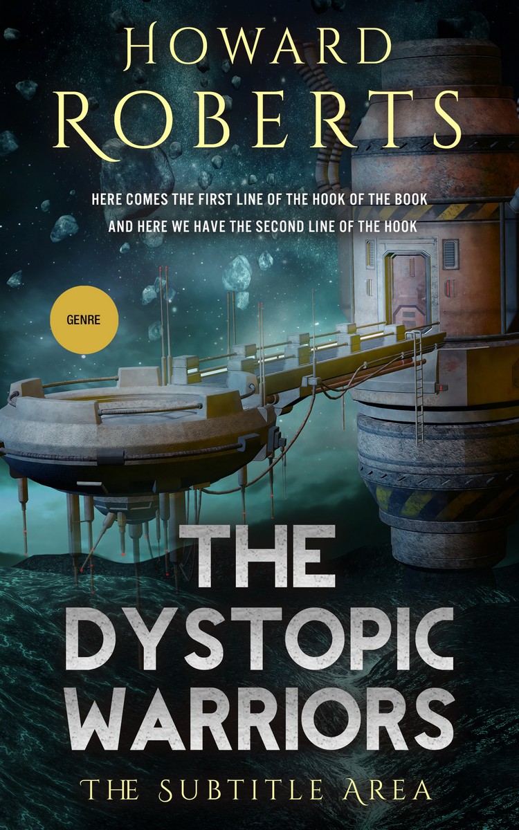 2D view of Premade Science Fiction Book Cover - Outer Space