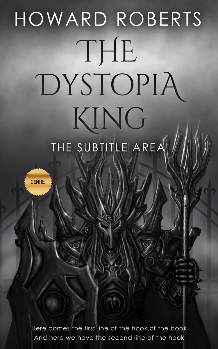 2D view of Premade Fantasy Book Cover - Shark