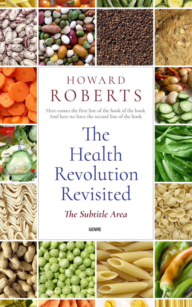 2D view of Premade Health & Dieting & Fitness Book Cover - Husk