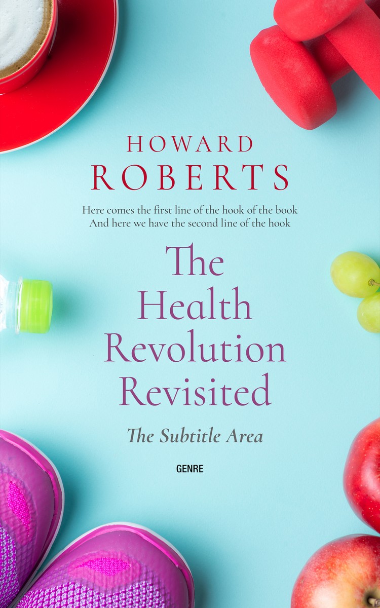 2D view of Premade Health & Dieting & Fitness Book Cover - Powder Blue