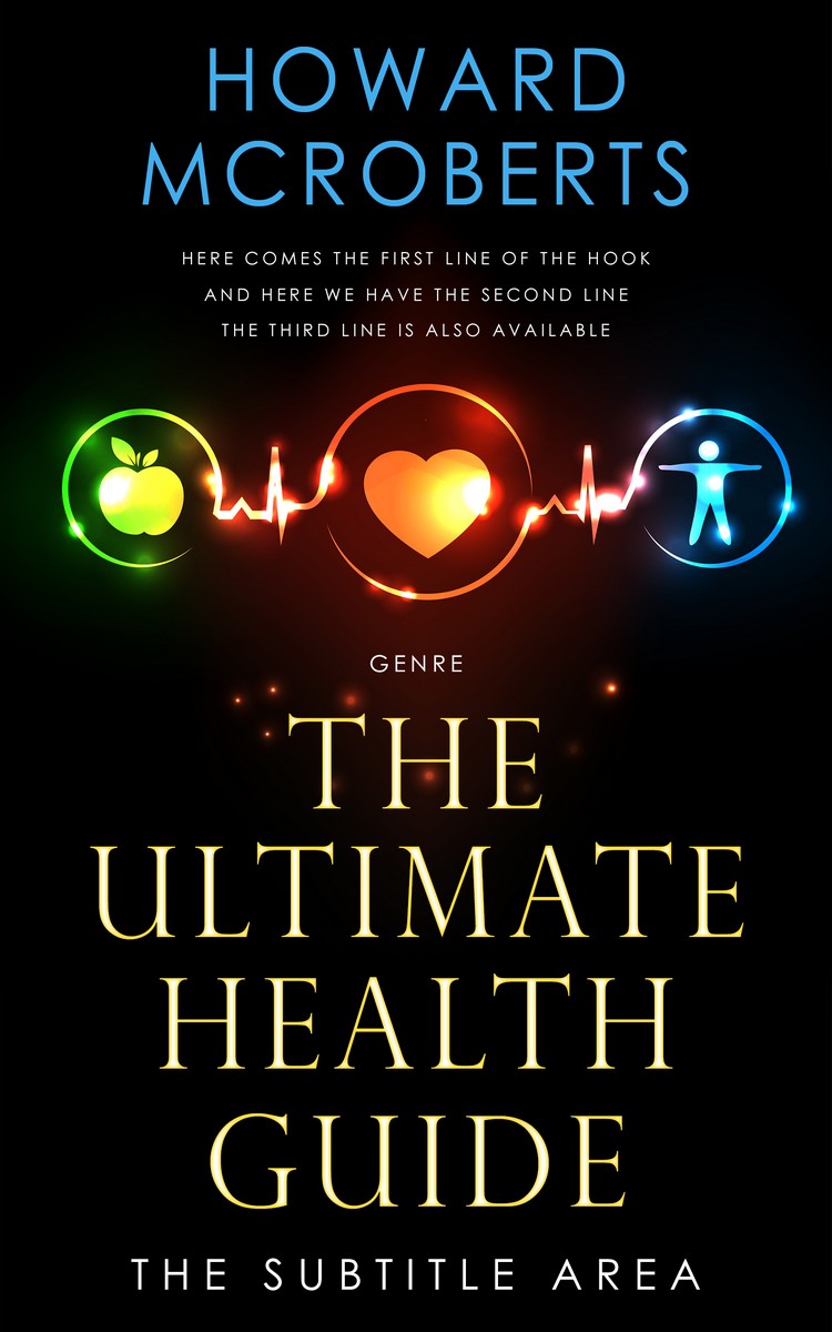 2D view of Premade Health & Mind & Body Book Cover - Night Rider