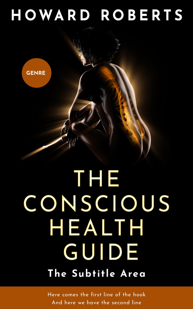 2D view of Premade Health & Mind & Body Book Cover - Copper
