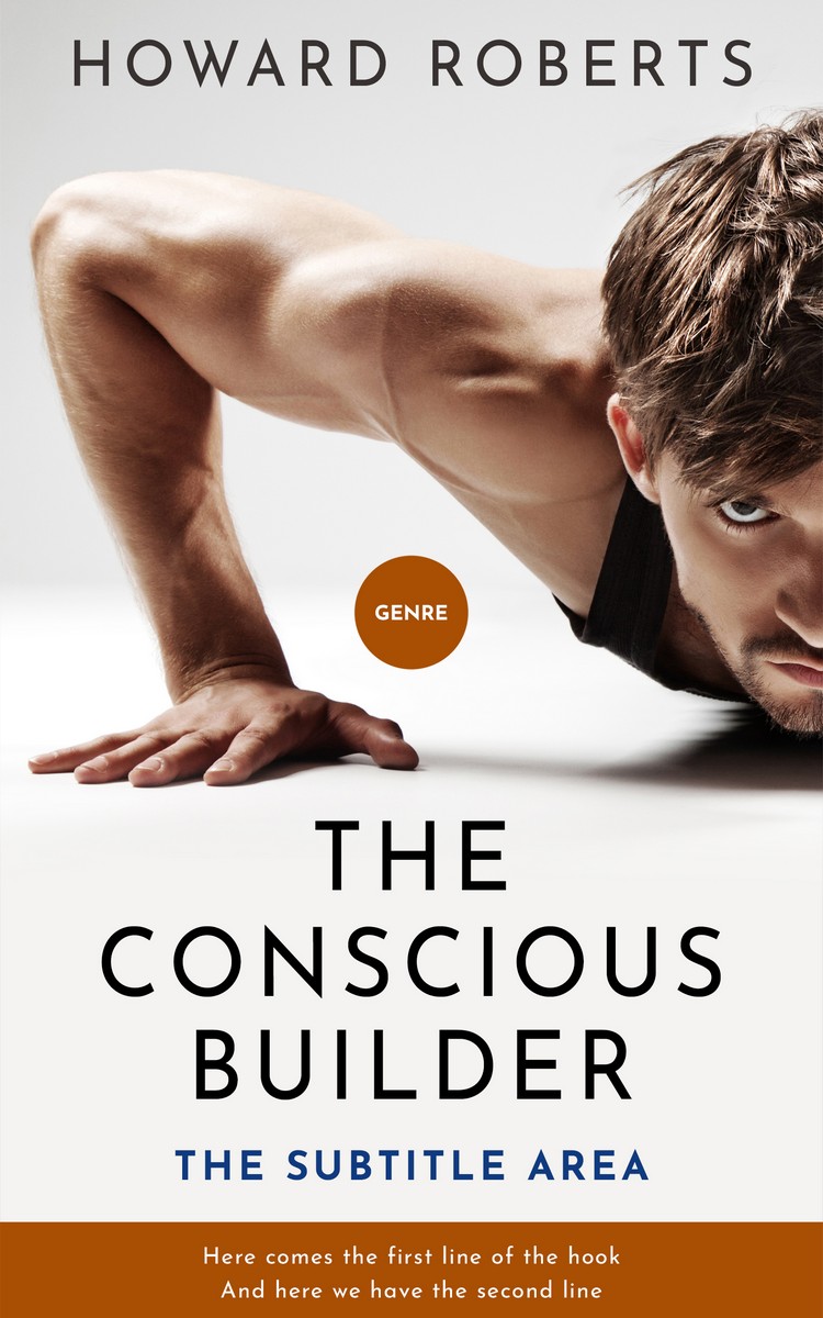 2D view of Premade Health & Dieting & Fitness Book Cover - Cocoa Brown