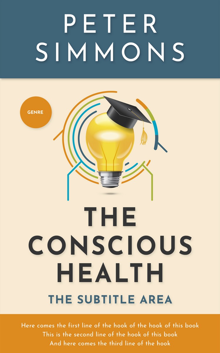 2D view of Premade Education Book Cover - Champagne