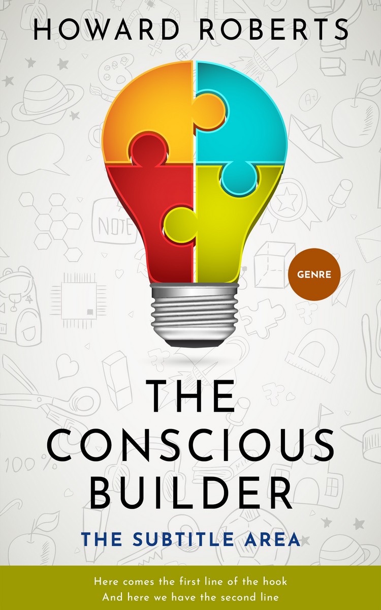 2D view of Premade Business Book Cover - Cararra