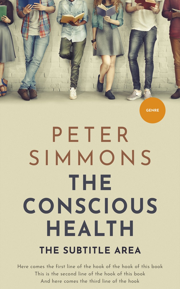 2D view of Premade Self-Improvement & Self-Help Book Cover - Tana