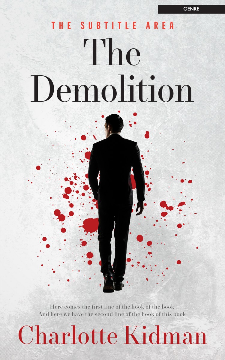 2D view of Premade Business Book Cover - Iron