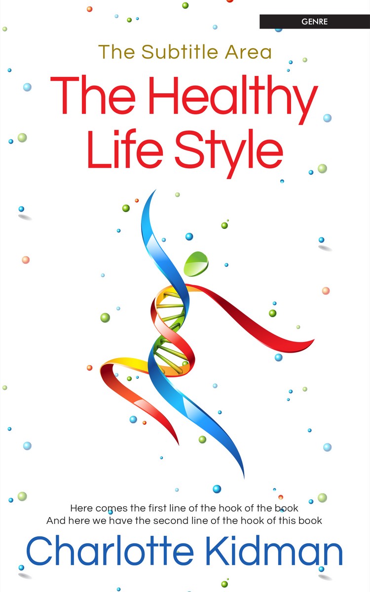 2D view of Premade Health & Mind & Body Book Cover - Punch