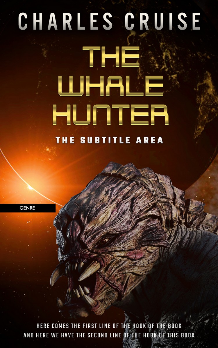 2D view of Premade Science Fiction Book Cover - Crowshead