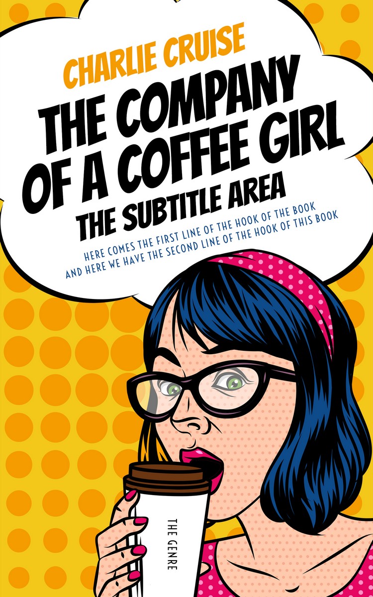 2D view of Premade Abstract Book Cover - Ebony