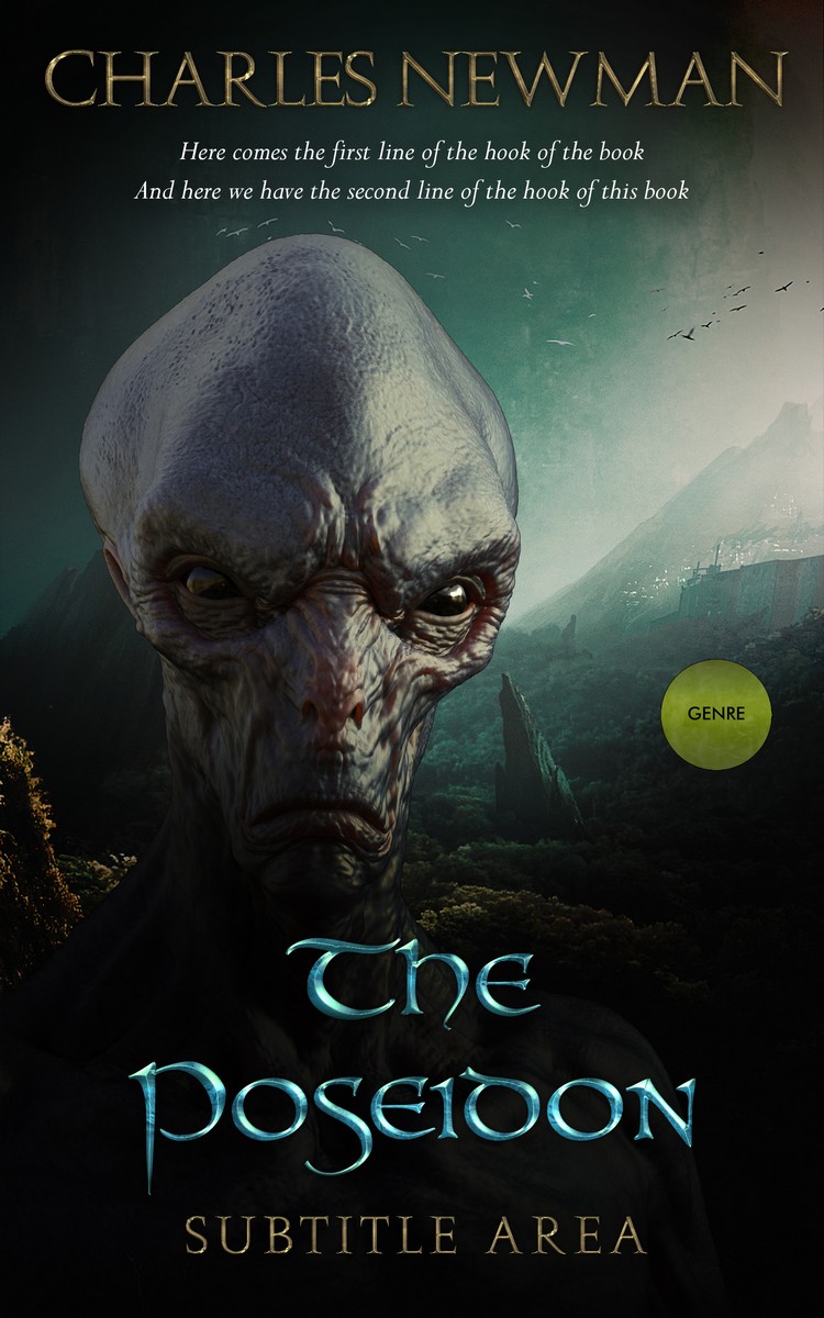 2D view of Premade Science Fiction Book Cover - Woodsmoke