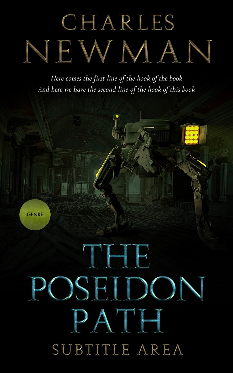 2D view of Premade Science Fiction Book Cover - Rangoon Green