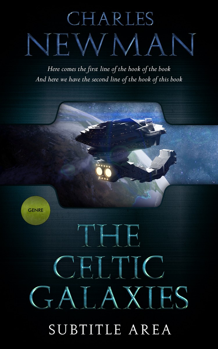 2D view of Premade Science Fiction Book Cover - Aztec