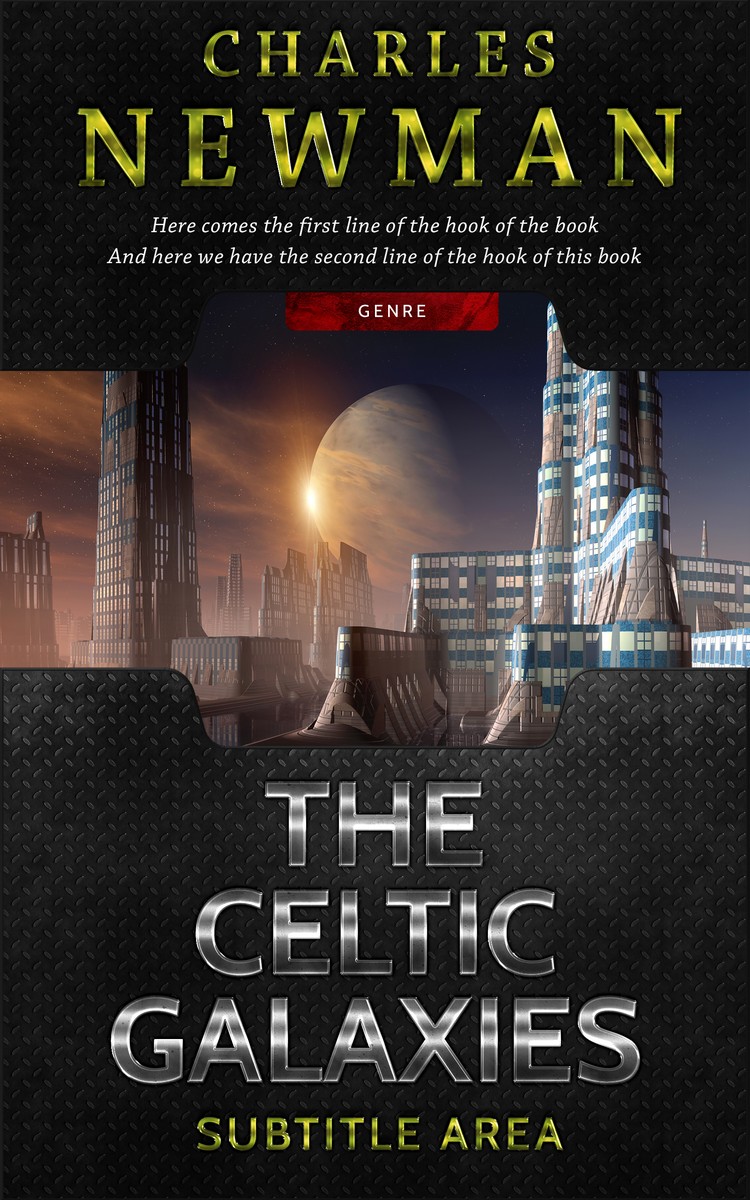 2D view of Premade Science Fiction Book Cover - Cod Gray