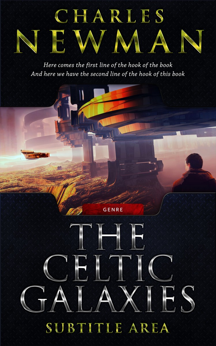 2D view of Premade Science Fiction Book Cover - Brandy Rose