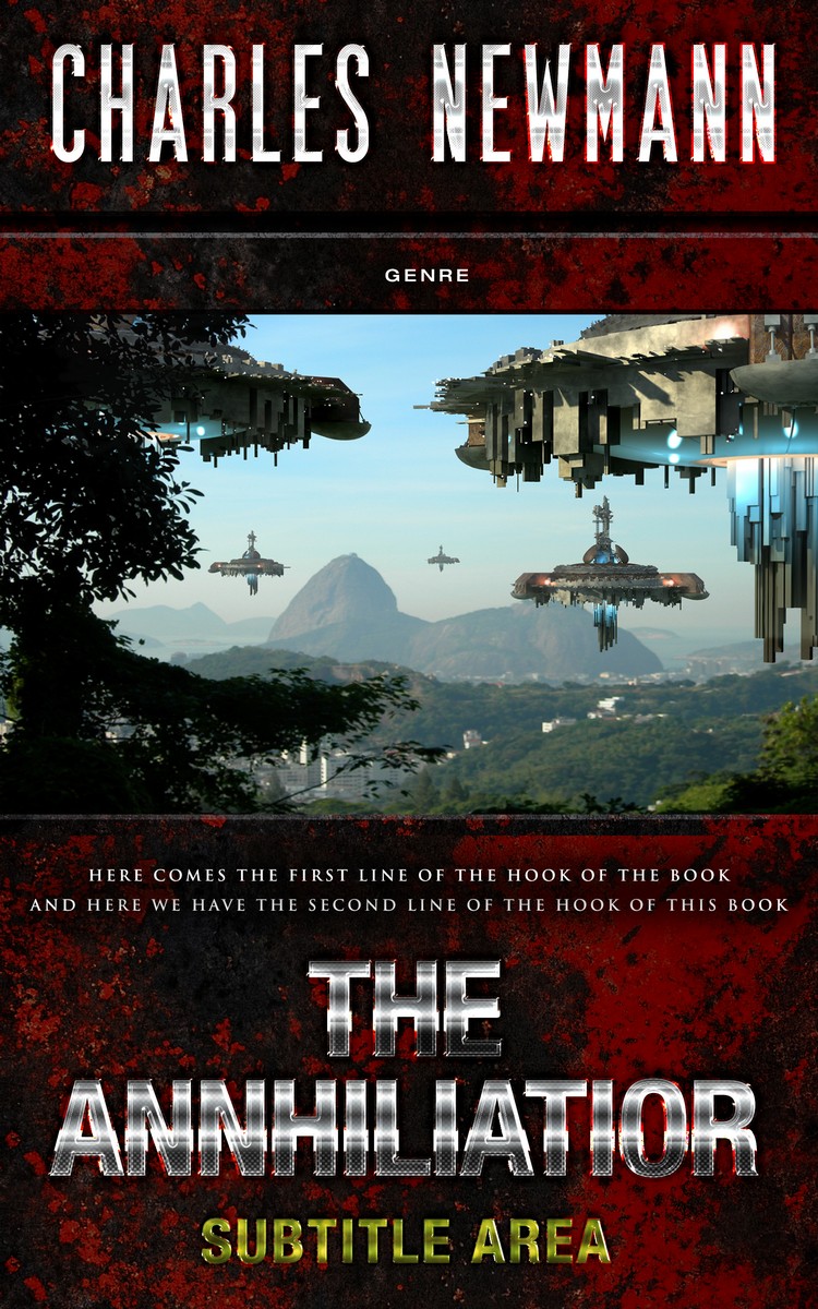 2D view of Premade Science Fiction Book Cover - Gondola