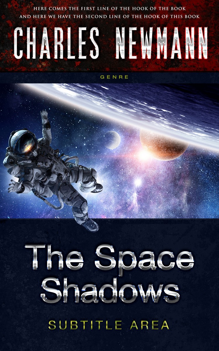 2D view of Premade Science Fiction Book Cover - Gray Suit